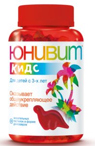 ЮНИВИТ КИДС ДИНОЗАВРИКИ ПАСТИЛКИ ЖЕВАТ. №30