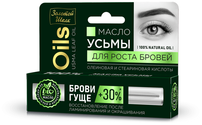ЗОЛОТОЙ ШЕЛК МАСЛО УСЬМЫ ДЛЯ РОСТА БРОВЕЙ ФЛ. 7МЛ