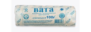 ВАТА СТЕРИЛЬНАЯ ХИРУРГИЧЕСКАЯ (ГОСТ) 50Г НИКА