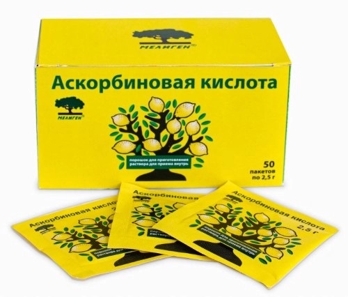 АСКОРБИНОВАЯ КИСЛОТА ПОР. ПАК. 2,5Г №50 МЕЛИГЕН