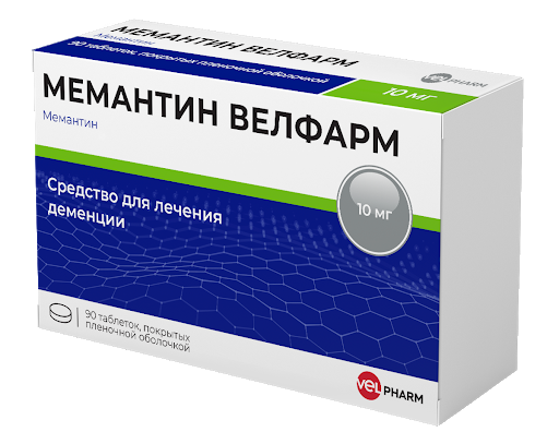МЕМАНТИН ВЕЛФАРМ ТАБЛ. П/ПЛЕН/ОБ. 10МГ №90