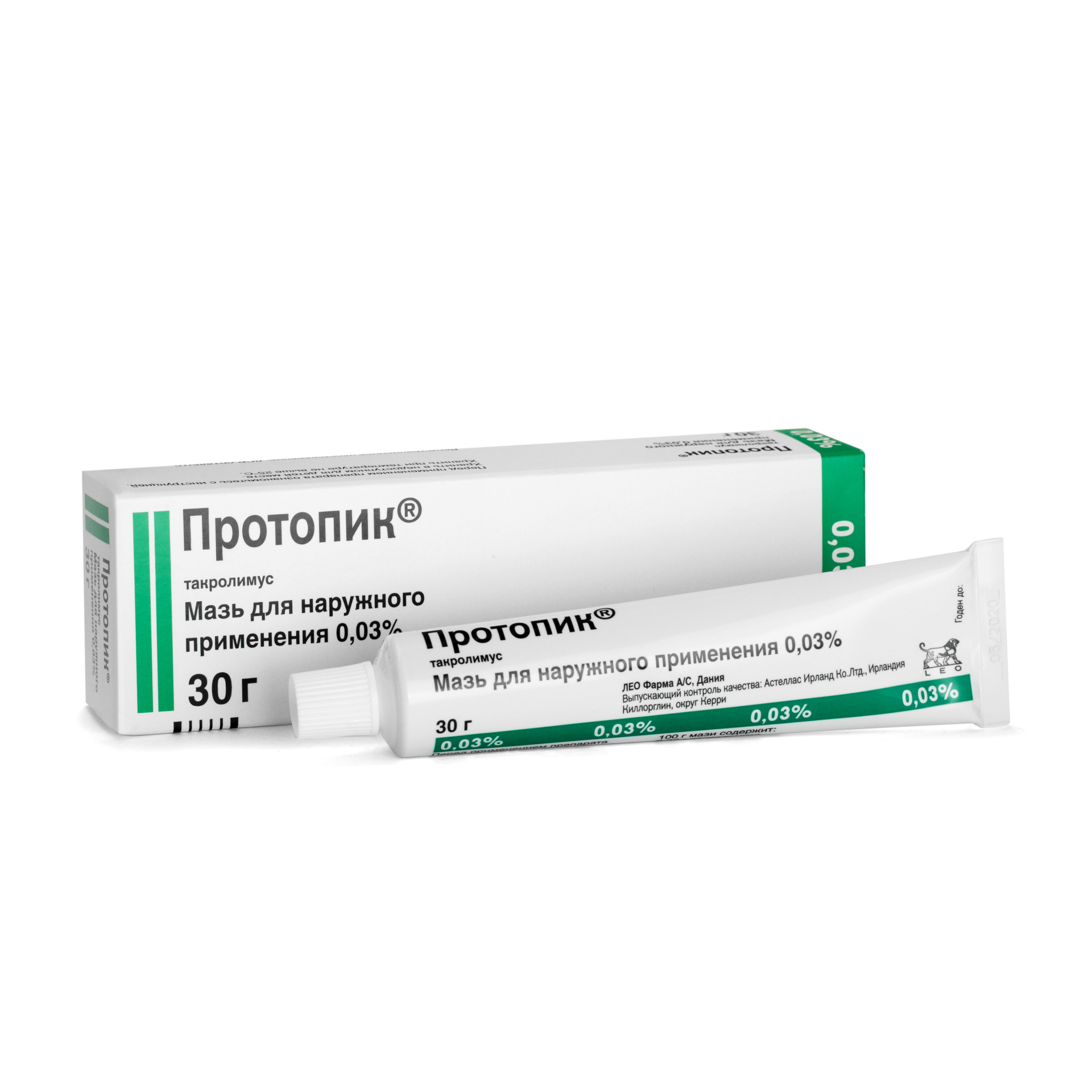 ПРОТОПИК МАЗЬ Д/НАРУЖ. ПРИМ. 0.03% ТУБА 30Г ЛЕО ФАРМА