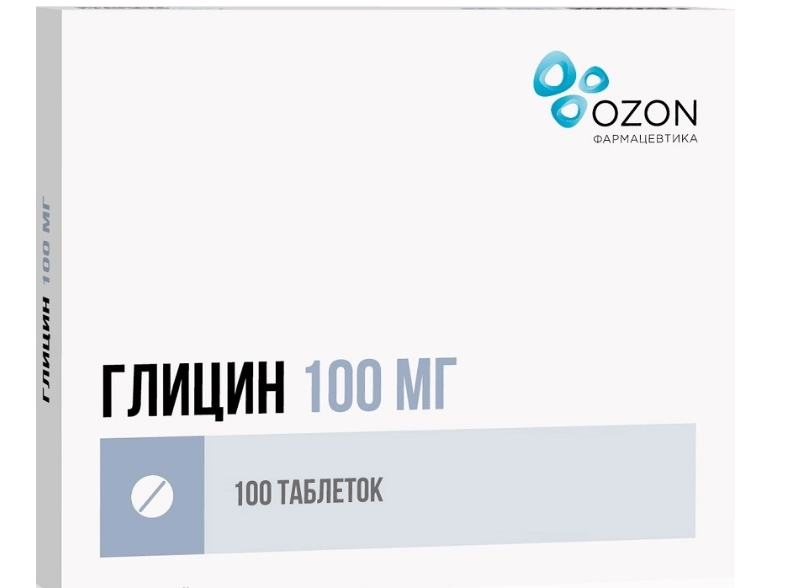 ГЛИЦИН ТАБЛ. П/ЯЗЫЧН. 100МГ №100 ОЗОН