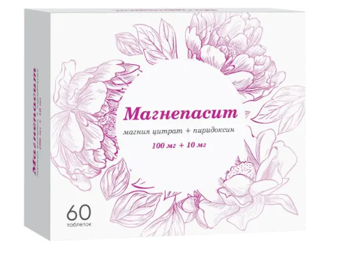 МАГНЕПАСИТ ТАБЛ. П/ПЛЕН/ОБ. 100МГ+10МГ №60