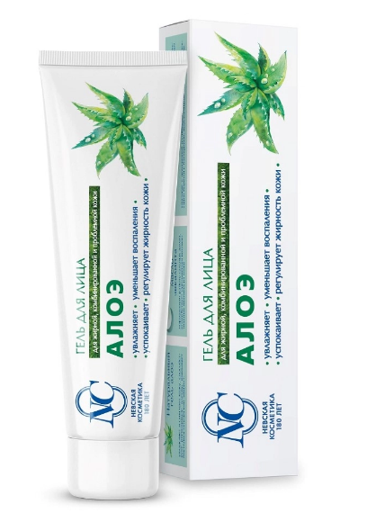 НЕВСКАЯ КОСМЕТИКА ГЕЛЬ ДЛЯ ЛИЦА АЛОЭ 40МЛ