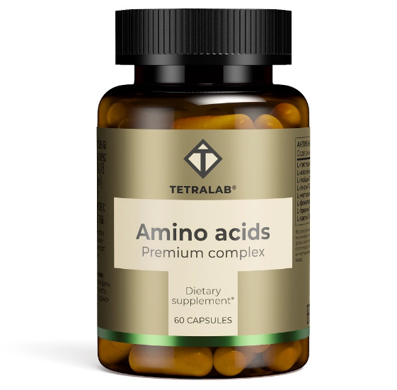 TETRALAB АМИНОКИСЛОТЫ КОМПЛЕКС ПРЕМИУМ КАПС. ПО 628МГ №60