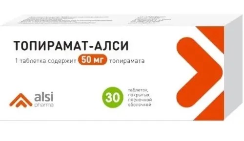 ТОПИРАМАТ-АЛСИ ТАБЛ. П/О 50МГ №30