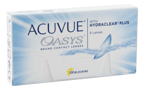 АКУВЬЮ OASYS WITH HYDRACLEAR PLUS ДВУХНЕДЕЛЬНЫЕ КОНТАКТНЫЕ ЛИНЗЫ 8,4 №6 /-2,25/