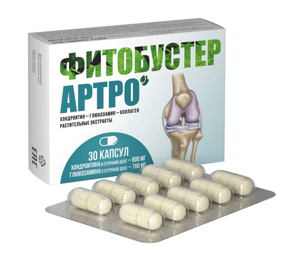ФИТОБУСТЕР АРТРО КАПС. ПО 550МГ №60