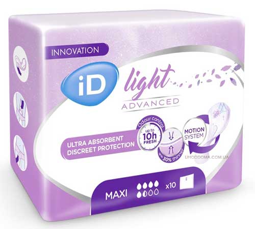 АЙДИ LIGHT ADVANCED ПРОКЛАДКИ УРОЛОГИЧЕСКИЕ МАКСИ №10