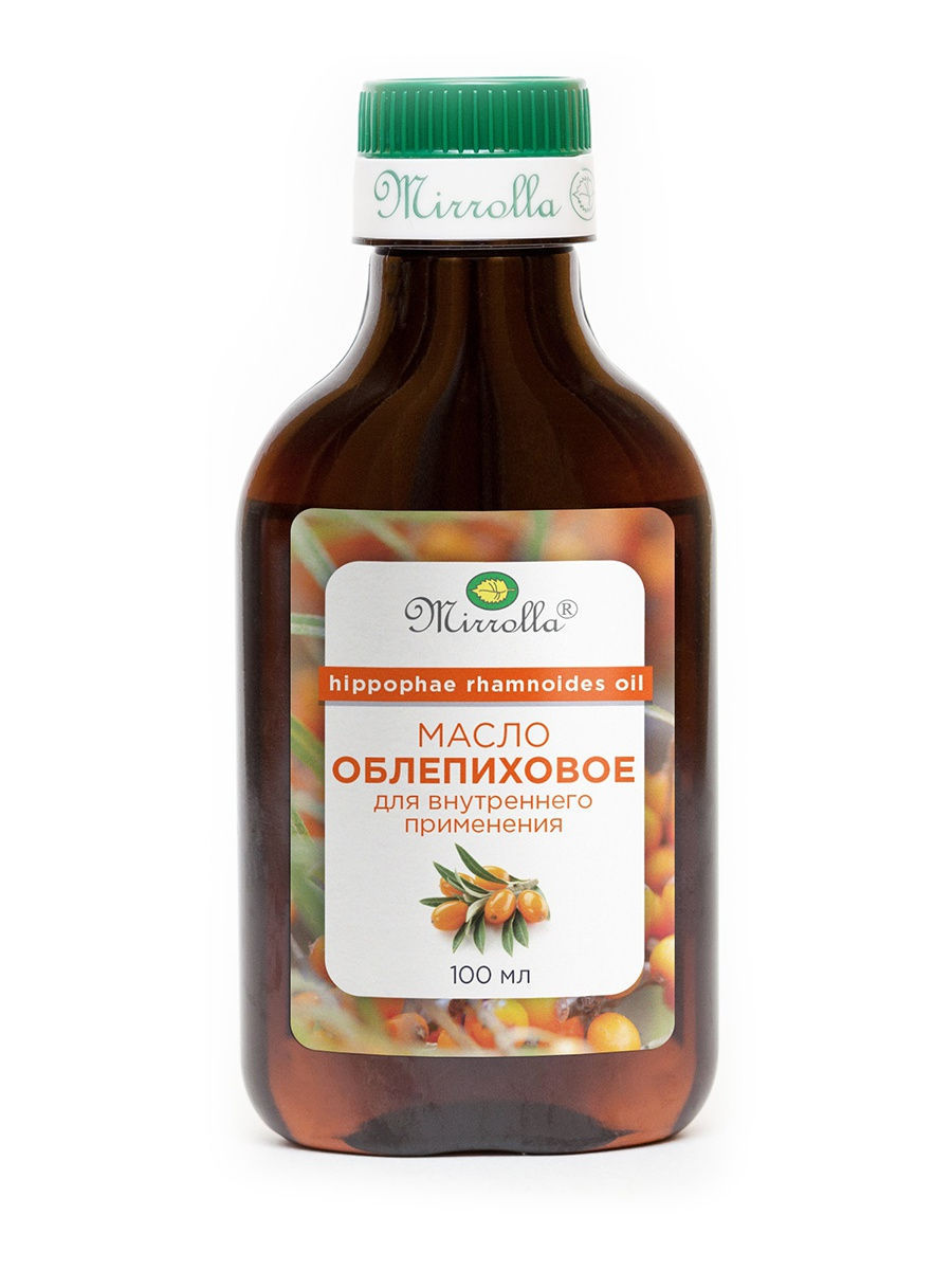 ОБЛЕПИХОВОЕ МАСЛО ПИЩЕВОЕ ФЛ. 100МЛ МИРРОЛЛА