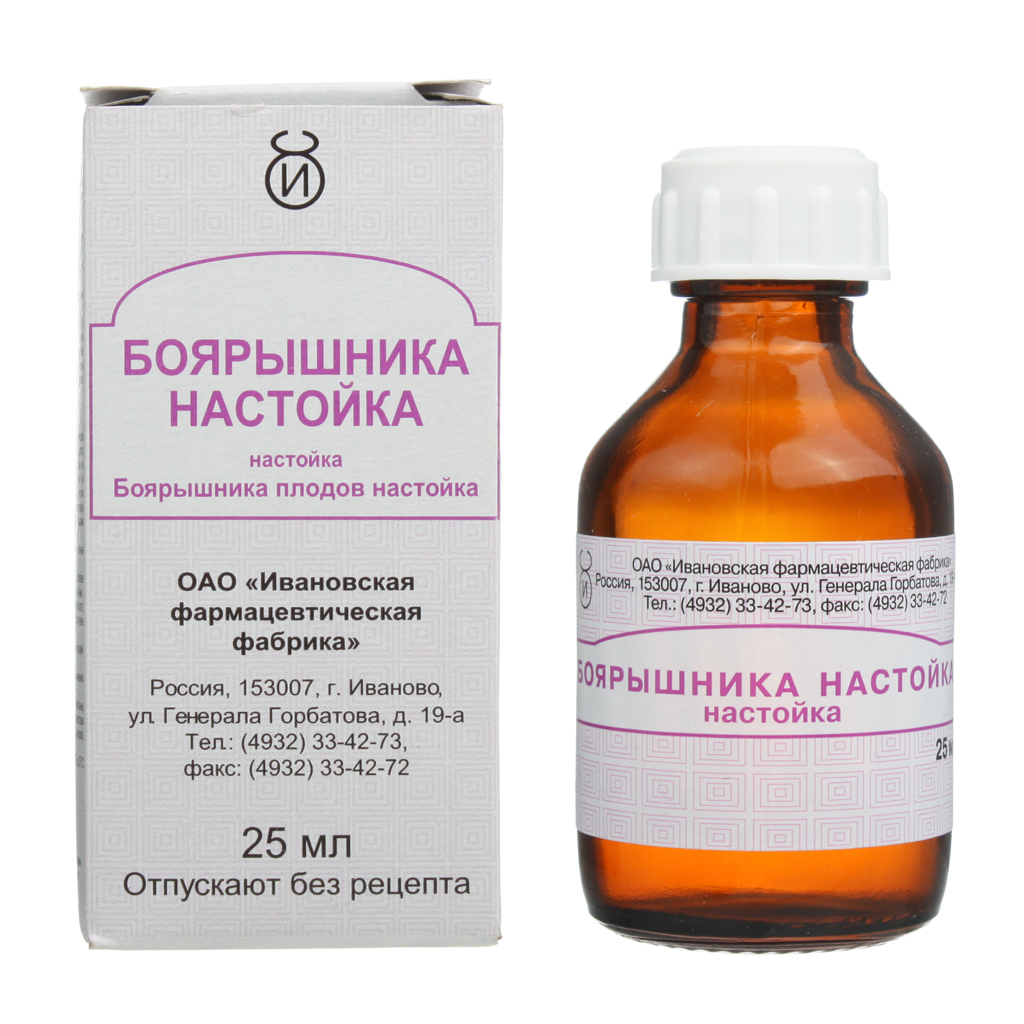 БОЯРЫШНИКА НАСТОЙКА ФЛ. 25МЛ ИВАНОВСКАЯ ФФ