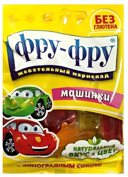 ФРУ-ФРУ МАРМЕЛАД ЖЕВАТ. С НАТУР. СОКОМ МАШИНКИ 30Г