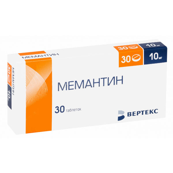 МЕМАНТИН-ВЕРТЕКС ТАБЛ. П/ПЛЕН/ОБ. 10МГ №30