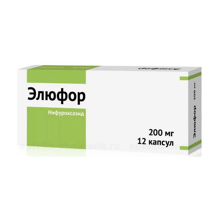 ЭЛЮФОР КАПС. 200МГ №12