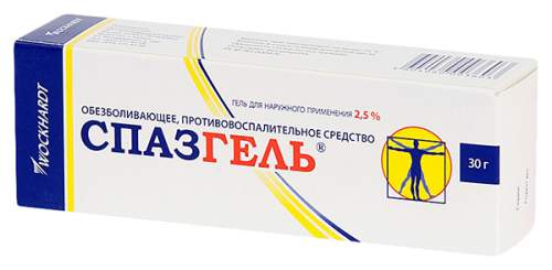СПАЗГЕЛЬ ГЕЛЬ Д/НАРУЖ. ПРИМ. 2,5% ТУБА 30Г