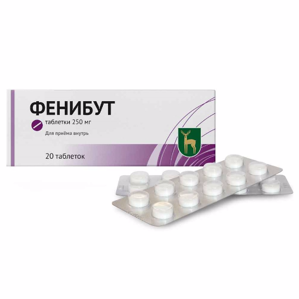 ФЕНИБУТ ТАБЛ. 250МГ №20 МЭЗ
