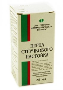 ПЕРЦА СТРУЧКОВОГО НАСТОЙКА ФЛ. 25МЛ ТВЕРСКАЯ ФФ