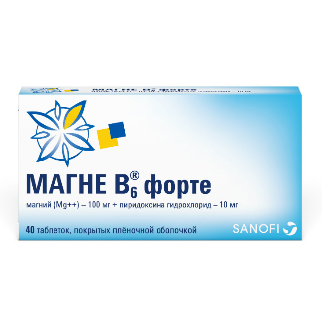 МАГНЕ В6 ФОРТЕ ТАБЛ. П/ПЛЕН/ОБ. №40