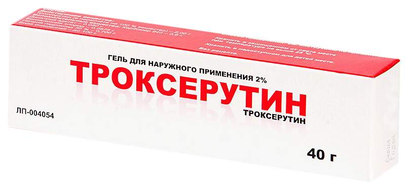 ТРОКСЕРУТИН ГЕЛЬ Д/НАРУЖ. ПРИМ. 2% ТУБА 40Г ТУЛЬСКАЯ ФФ