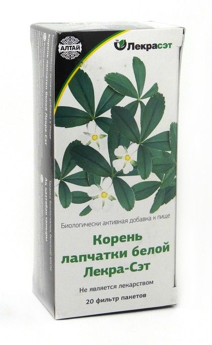 ЛАПЧАТКИ БЕЛОЙ КОРНИ ЧАЙНЫЙ НАПИТОК Ф/П 1,5Г №20 ЛЕКРА-СЭТ