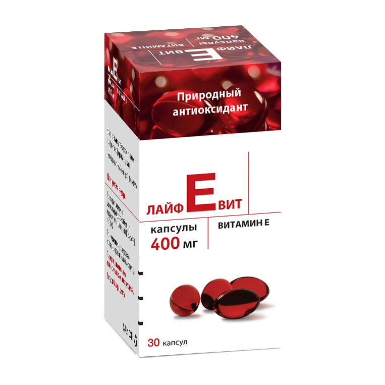 ЛАЙФЕВИТ КАПС. 400МГ №30