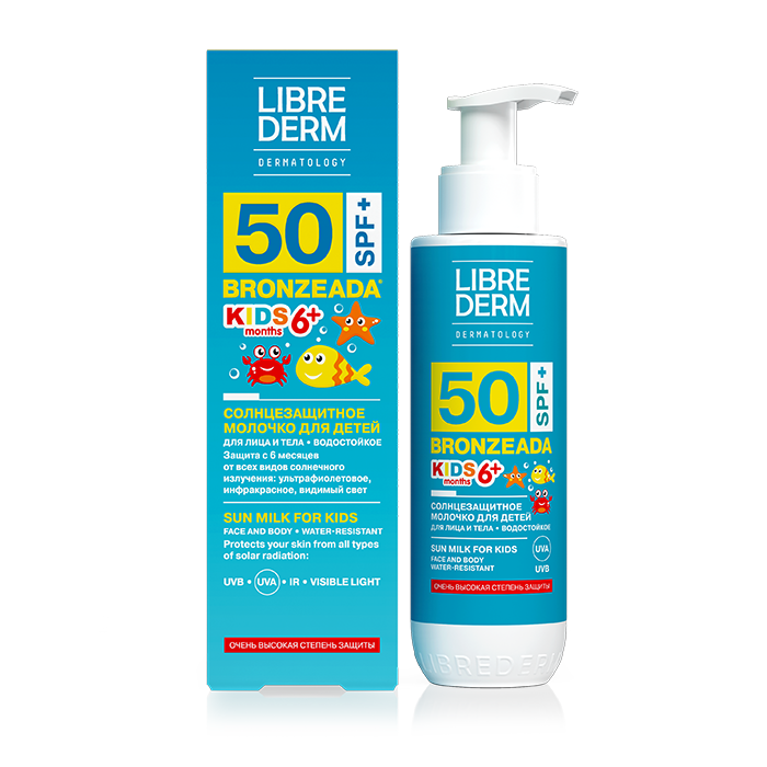 ЛИБРИДЕРМ БРОНЗИАДА МОЛОЧКО СОЛНЦЕЗАЩИТНОЕ ДЛЯ ДЕТЕЙ SPF50 50МЛ