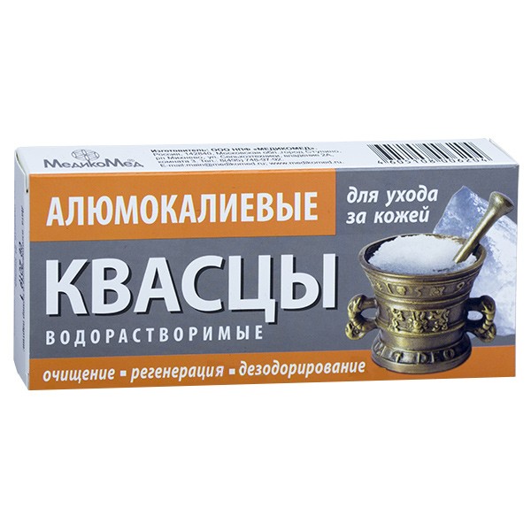 КВАСЦЫ АЛЮМОКАЛИЕВЫЕ ВОДОРАСТВОРИМЫЕ 100Г