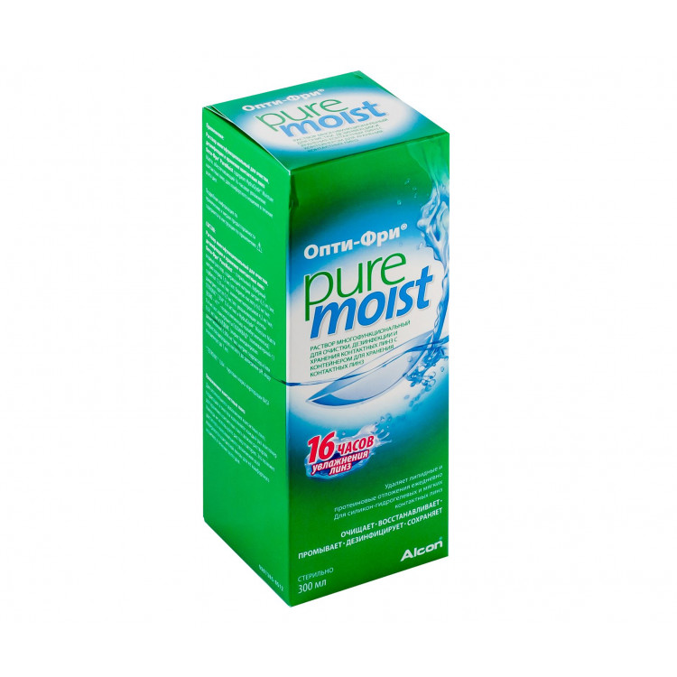 ОПТИ-ФРИ Р-Р Д/КОНТАКТНЫХ ЛИНЗ PURE MOIST 300МЛ + КОНТЕЙНЕР