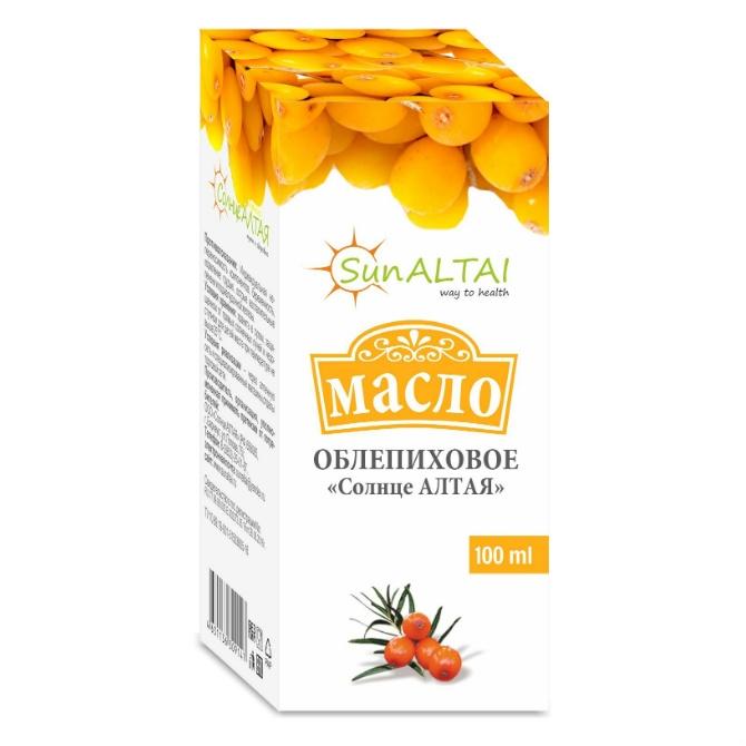 ОБЛЕПИХОВОЕ МАСЛО ФЛ. 100МЛ КАРОТИОНОИДОВ НЕ МЕНЕЕ 25МГ% СОЛНЦЕ АЛТАЯ