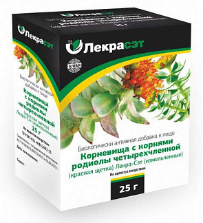 РОДИОЛЫ ЧЕТЫРЕХЧЛЕННОЙ (КРАСНАЯ ЩЕТКА) КОРНЕВИЩА С КОРНЯМИ ЛЕКРА-СЭТ 25Г