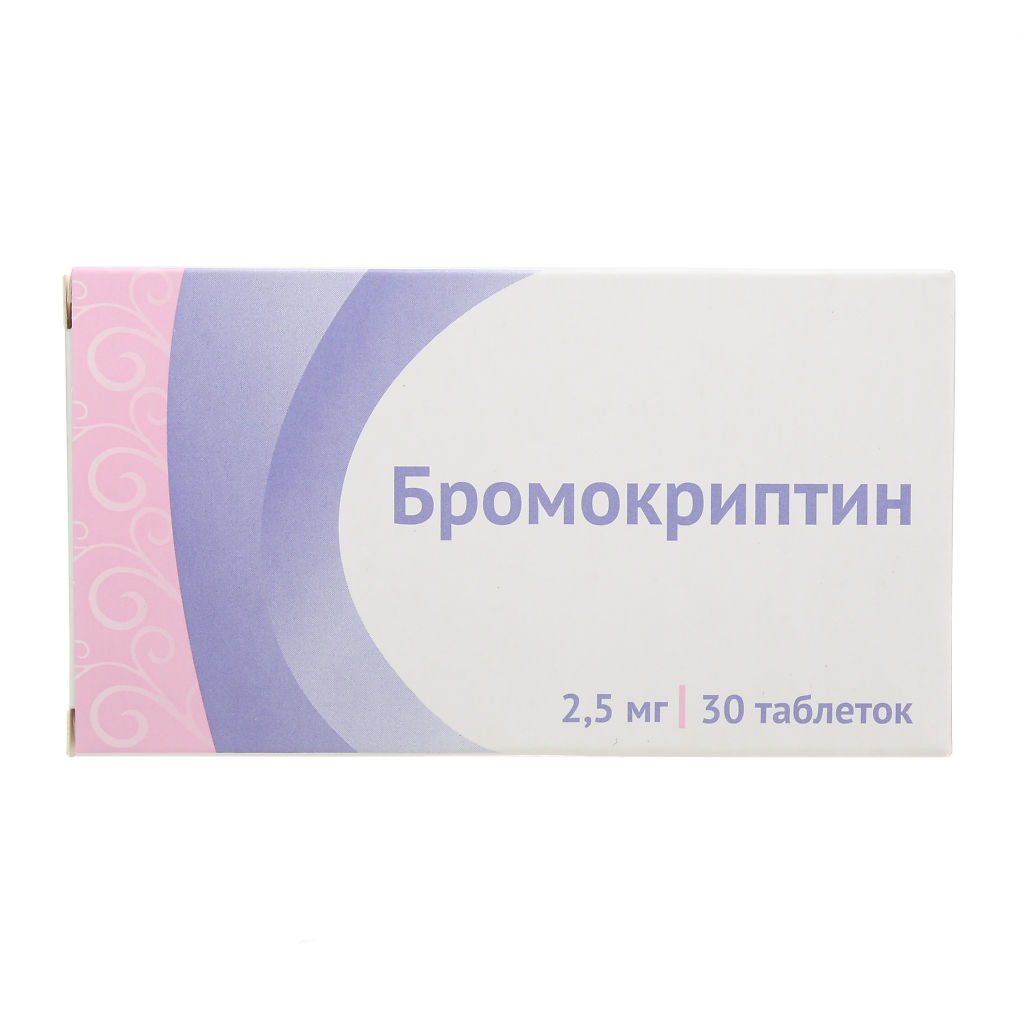 БРОМОКРИПТИН ТАБЛ. 2,5МГ №30 ОЗОН