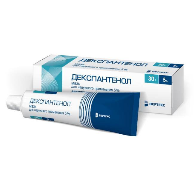 ДЕКСПАНТЕНОЛ-ВЕРТЕКС МАЗЬ Д/НАРУЖ. ПРИМ. 5% ТУБА 30Г