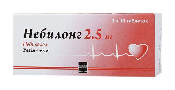 НЕБИЛОНГ ТАБЛ. 2,5МГ №30