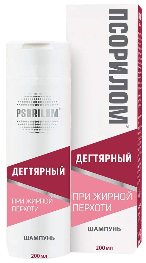 ПСОРИЛОМ ШАМПУНЬ ДЕГТЯРНЫЙ ПРИ ЖИРНОЙ ПЕРХОТИ 200МЛ