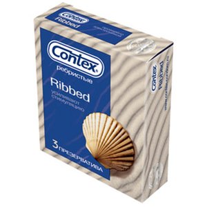 КОНТЕКС ПРЕЗЕРВАТИВЫ RIBBED РЕБРИСТЫЕ №3