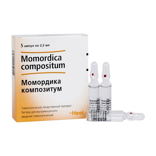 МОМОРДИКА КОМПОЗИТУМ Р-Р ДЛЯ В/М ВВЕД. ГОМЕОП. АМП. 2,2МЛ №5