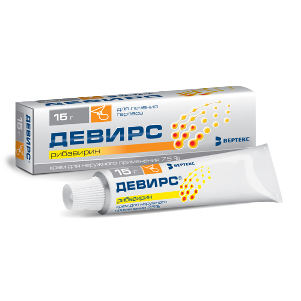 ДЕВИРС КРЕМ Д/НАРУЖ. ПРИМ. 7,5% ТУБА 15Г