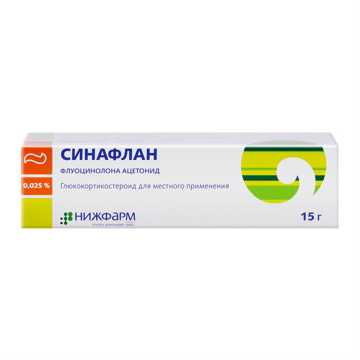 СИНАФЛАН МАЗЬ Д/НАРУЖ. ПРИМ. 0,025% ТУБА 15Г НИЖФАРМ